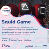 SQUID GAME 2024 Technical Event Poster